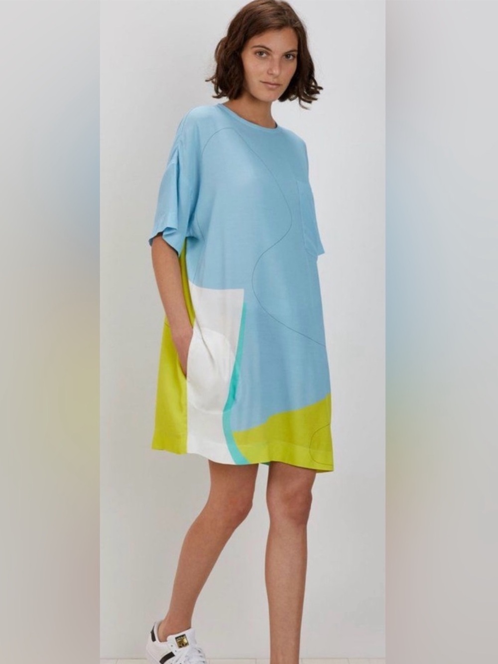 The Kit Mini T-shirt Dress Colorblock